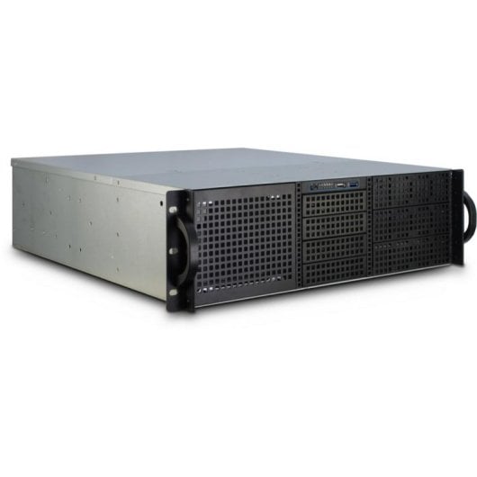 Case PC Inter-Tech 3U-30248 Rack Server Nero Acciaio 3U