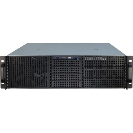 Case PC Inter-Tech 3U-30248 Rack Server Nero Acciaio 3U