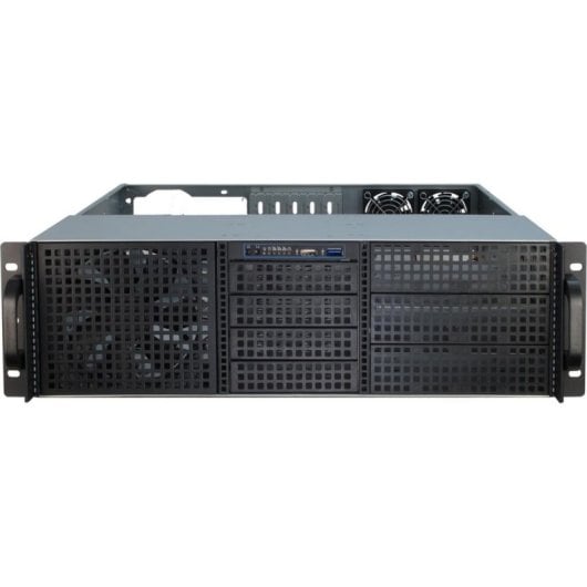 Case PC Inter-Tech 3U-30248 Rack Server Nero Acciaio 3U