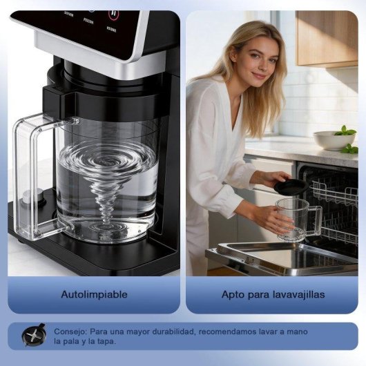 Machine à glaces Teendow KF-2501 1800W 650ml 3 Bols Noir