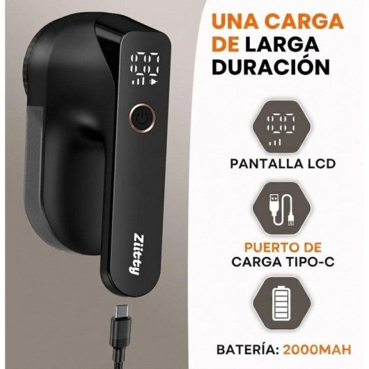 Raschiatore Pelucche Elettrico Ziitty MP1 Ricarica Type-C Nero