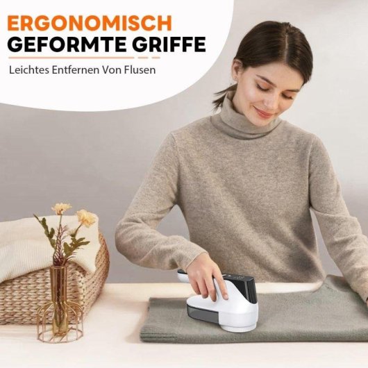 Depeluciatore Elettrico Ziitty 3 Livelli di Potenza 6 Teste Bianco