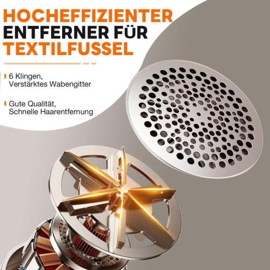 Depeluciatore Elettrico Ziitty 3 Livelli di Potenza 6 Teste Bianco