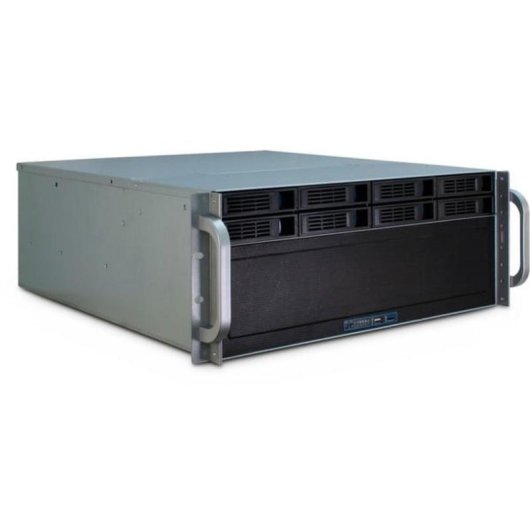 Caja PC Inter-Tech 4U-4408 Servidor Rack 4U Negro/Plata