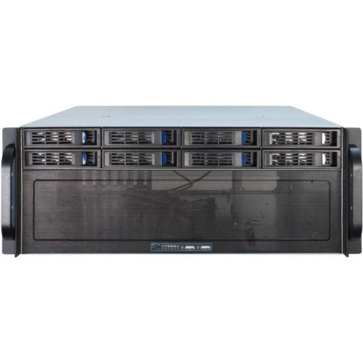 Caja PC Inter-Tech 4U-4408 Servidor Rack 4U Negro/Plata