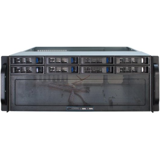 Caja PC Inter-Tech 4U-4408 Servidor Rack 4U Negro/Plata