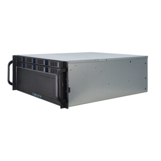 Caja PC Inter-Tech 4U-4408 Servidor Rack 4U Negro/Plata