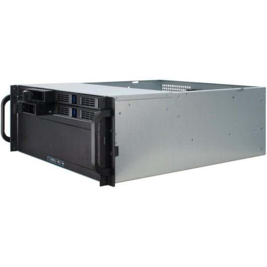 Caja PC Inter-Tech 4U-4408 Servidor Rack 4U Negro/Plata