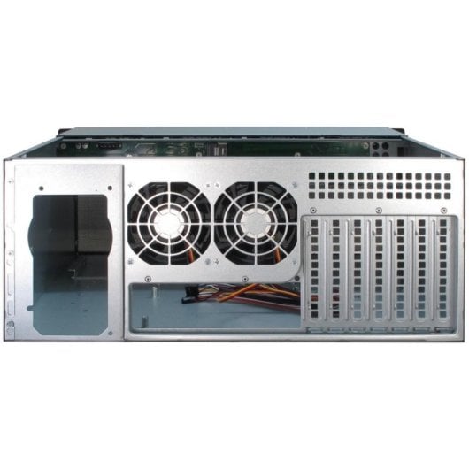 Caja PC Inter-Tech 4U-4408 Servidor Rack 4U Negro/Plata