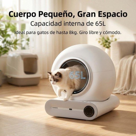 Cassetto lettiera intelligente Welltin 65L silenzioso App 1-8kg
