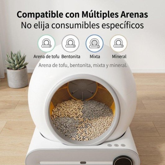 Cassetto lettiera intelligente Welltin 65L silenzioso App 1-8kg