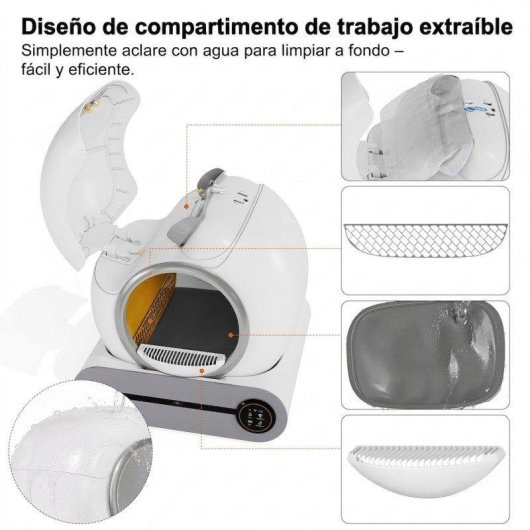 Cassetto igienico autopulente Welltin 65L con ozonizzazione e App