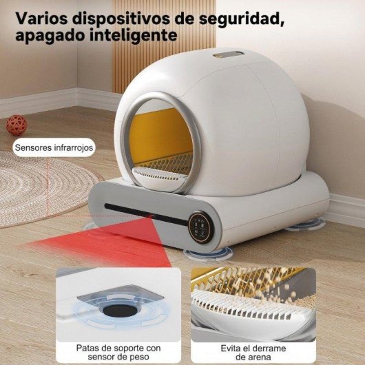Cassetto igienico autopulente Welltin 65L con ozonizzazione e App