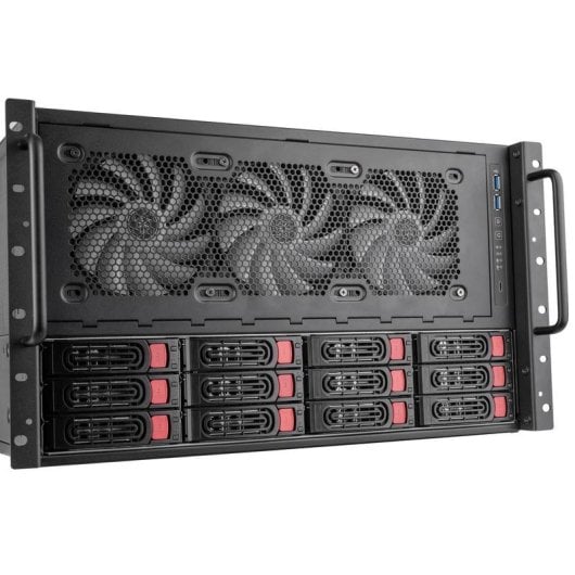 Caisse de rack Silverstone RM61-312 6U Noir ATX/EATX pour serveurs