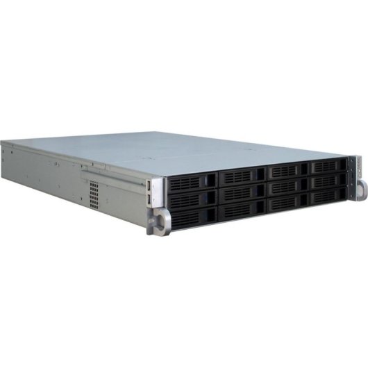 Serveur Inter-Tech IPC 2U-2412 Rack 2U Metal Noir Argent ATX EATX Micro ATX Mini-ITX SSI EEB