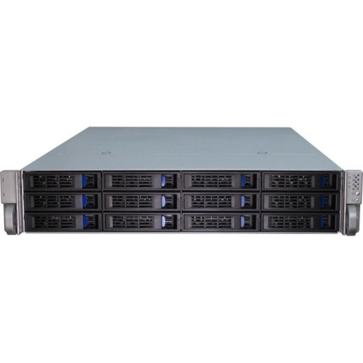 Serveur Inter-Tech IPC 2U-2412 Rack 2U Metal Noir Argent ATX EATX Micro ATX Mini-ITX SSI EEB