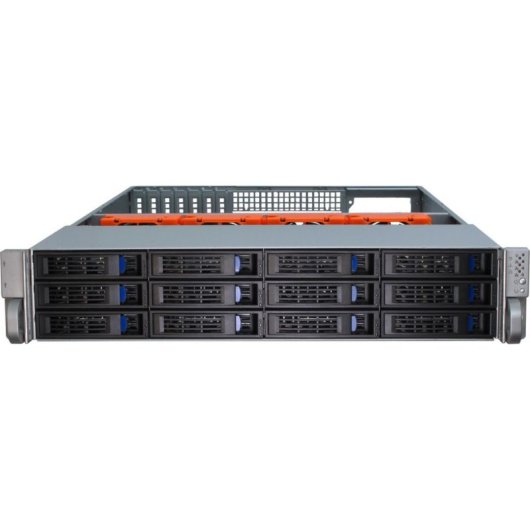 Serveur Inter-Tech IPC 2U-2412 Rack 2U Metal Noir Argent ATX EATX Micro ATX Mini-ITX SSI EEB