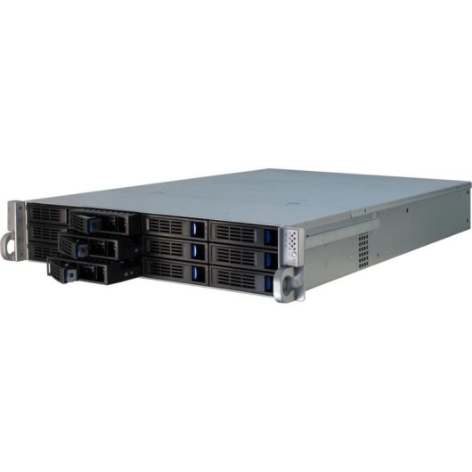 Serveur Inter-Tech IPC 2U-2412 Rack 2U Metal Noir Argent ATX EATX Micro ATX Mini-ITX SSI EEB