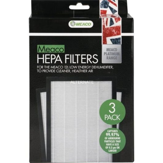 Filtre HEPA pour déshumidificateur Meaco 12L Low Energy, 3 pièces