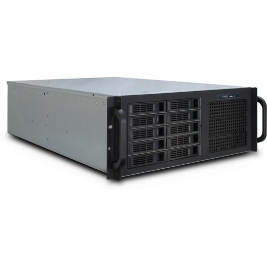 Serveur Inter-Tech IPC 4U-4410 Rack 4U E ATX 59L Noir Acier