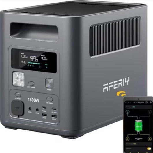 Station d’énergie AFERIY Nomad 1800 1024Wh 9 ports LiFePO4 Charge rapide App Wi-Fi