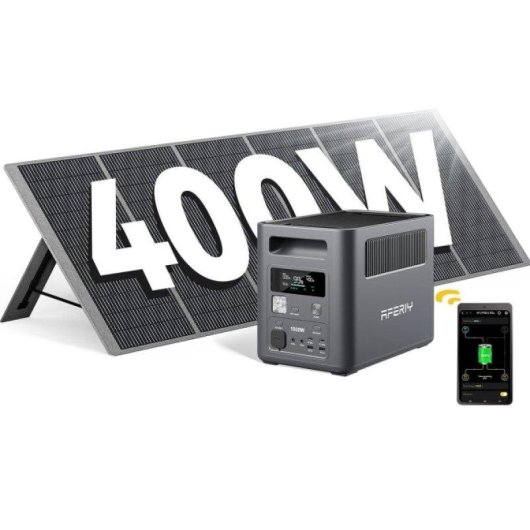 Station d’énergie AFERIY Nomad 1800 1024Wh 9 ports USB-C 140W Batterie Li-ion Chargeur solaire 400W