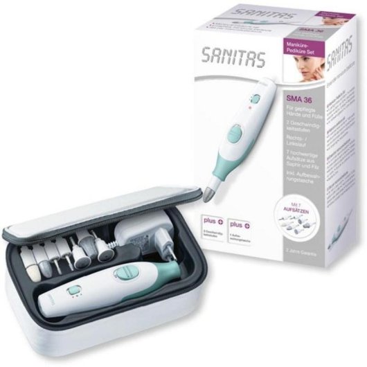 Lime de ongles électrique Sanitas 574.02 4600 RPM 7 accessoires