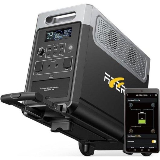 Station d’énergie Aferiy P310-EC 3840Wh 15 ports (AC, USB, DC) Batterie LiFePO4 Charge rapide App