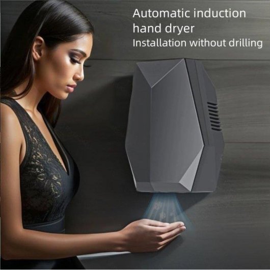 Séchoir Rapide Autrucker 1600W 5 Secondes Capteur Automatique Montage Sans Perçage