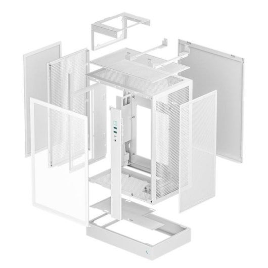 Caja PC DeepCool CH170 PLUS WH Midi Tower Blanco micro ATX Mini-ITX