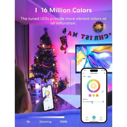 Ampoule LED Autrucker E27 9W RGBWW 850lm WiFi Smart Compatible HomeKit Alexa Google