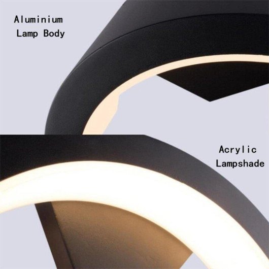 Lampe Murale LED 9W RGB IP65 Autrucker Compatible Alexa et Google Assistant