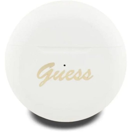 Guess TWS kabellose Bluetooth In-Ear Kopfhörer rund weiß mit Logo