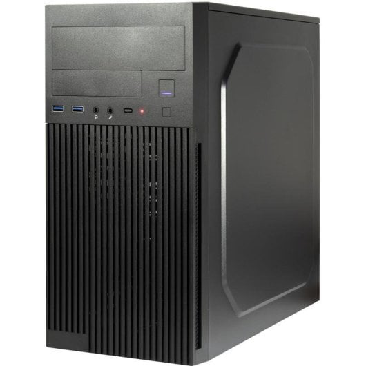 PC-Gehäuse Inter-Tech IT-6521 Straight Micro Tower Schwarz micro ATX