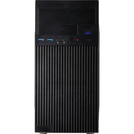 PC-Gehäuse Inter-Tech IT-6521 Straight Micro Tower Schwarz micro ATX