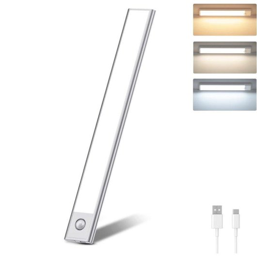 Autarke 40cm LED-Lampe Autrucker mit Bewegungssensor, 3 Modi und 3 Farben