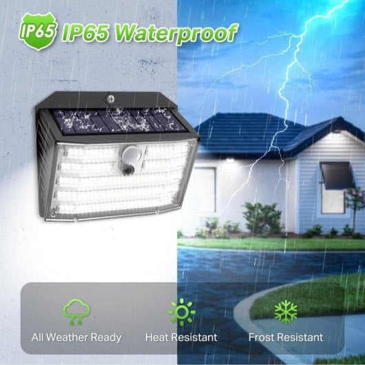 Pack 8 Focos Solares Autrucker con Sensor de Movimiento IP65
