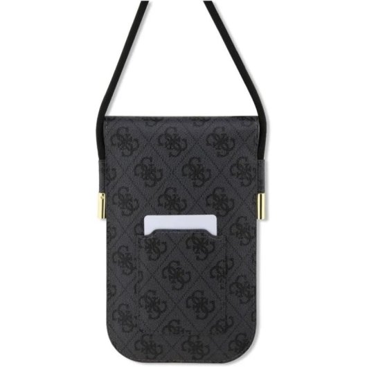Auriculares Guess TWS inalámbricos Bluetooth con bolso polipiel negro logo 4G para uso diario