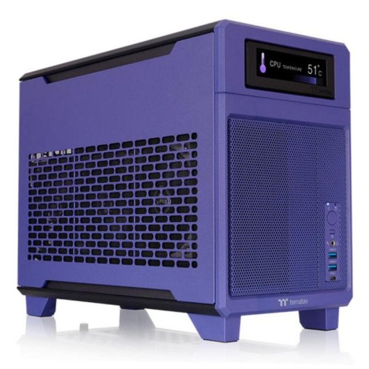 Caja PC Thermaltake TR100 Mini Tower Violeta Mini-ITX