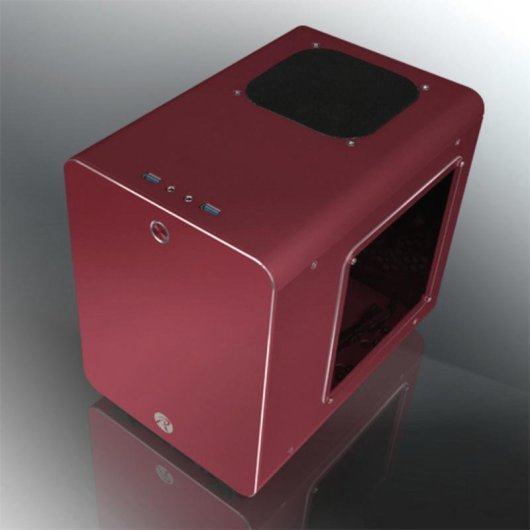 Boîtier PC Raijintek Metis Plus Mini Tower Rouge Mini-ITX Aluminium