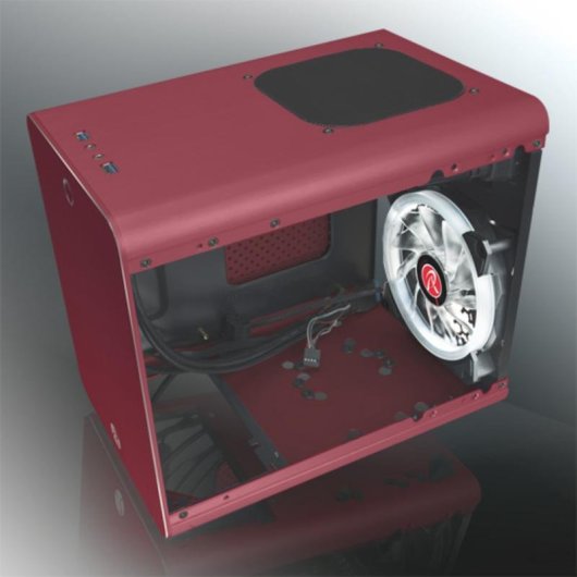 Boîtier PC Raijintek Metis Plus Mini Tower Rouge Mini-ITX Aluminium