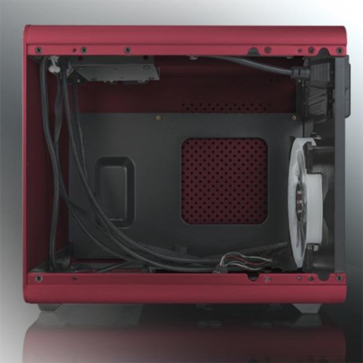 Boîtier PC Raijintek Metis Plus Mini Tower Rouge Mini-ITX Aluminium