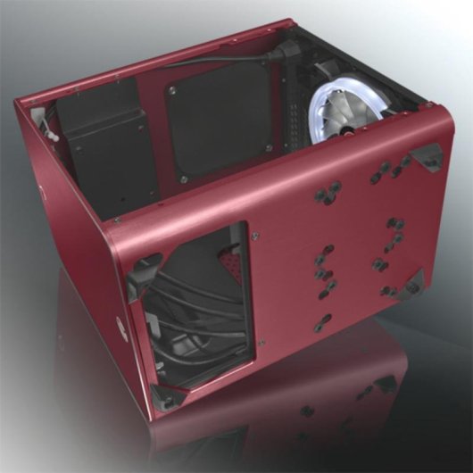 Boîtier PC Raijintek Metis Plus Mini Tower Rouge Mini-ITX Aluminium