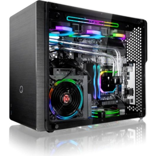 Boîtier PC RAIJINTEK Ophion M Evo ALS Micro ATX/Mini-ITX Aluminium Verre Trempé Noir