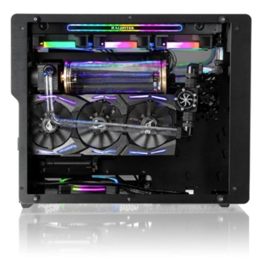 Boîtier PC RAIJINTEK Ophion M Evo ALS Micro ATX/Mini-ITX Aluminium Verre Trempé Noir
