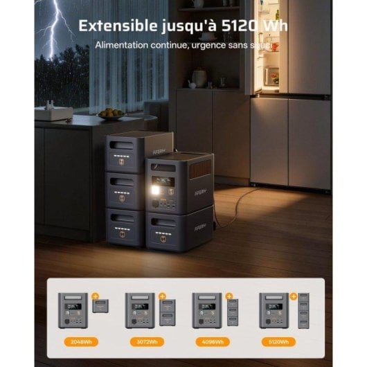 Station d’énergie AFERIY Nomad 1800 Pro 1024Wh 9 ports LiFePO4 Charge rapide UPS