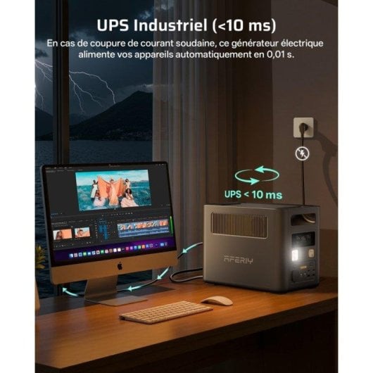 Station d’énergie AFERIY Nomad 1800 Pro 1024Wh 9 ports LiFePO4 Charge rapide UPS