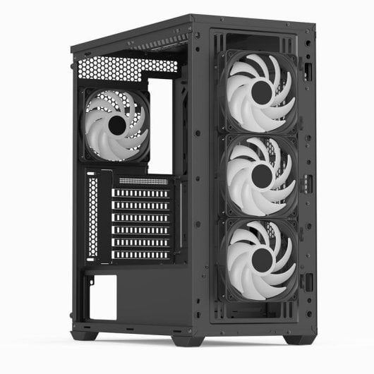 Case PC Aerocool D501A Torre Media Nera/Legno ATX