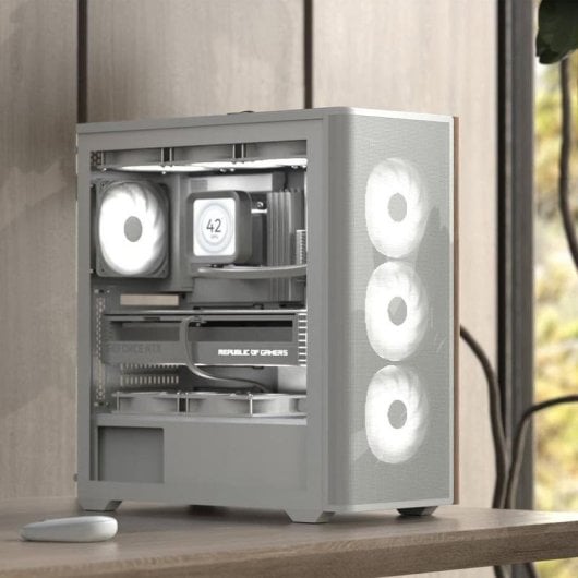 Case PC Aerocool D501A Torre Media Nera/Legno ATX