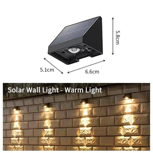 Pack Luces Solares de Exterior Autrucker Impermeables LED Cálido